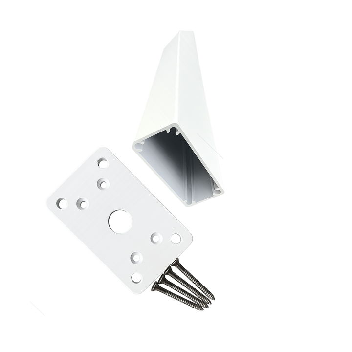 40x90mm Aluminium Flange Posts - 1300mm