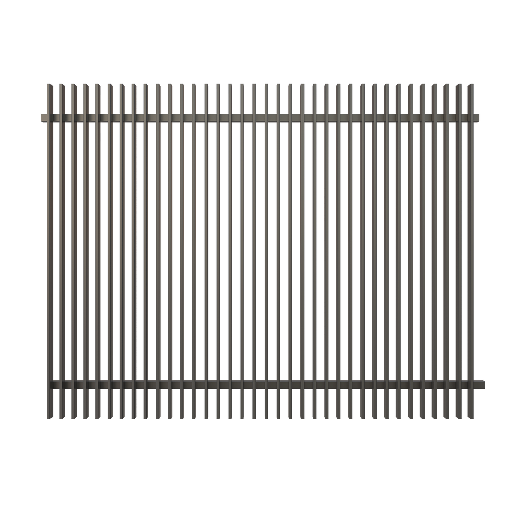 Pre-Welded Aluminium Blade Fence Panel 2389mm wide
