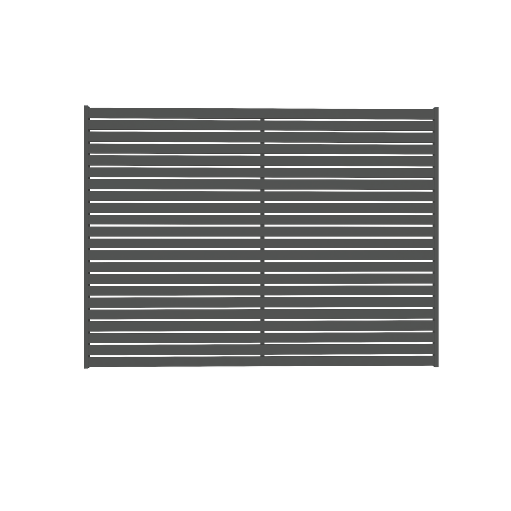 DIY Aluminium Horizontal Slats Fence Panel 1816mm wide