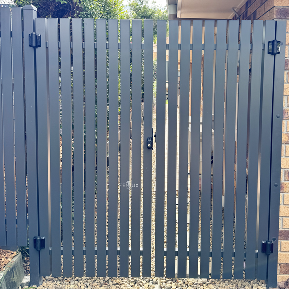 DIY Aluminium Pedestrian Gate Kit | No Pre-Drilled Lock Hole for Double ...