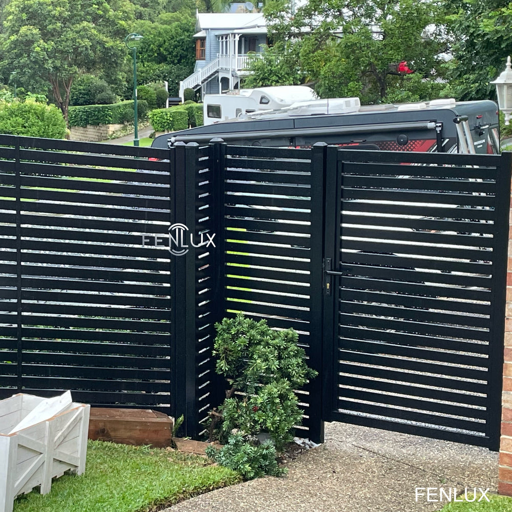 DIY Aluminium Horizontal Slats Fence Panel 1816mm wide