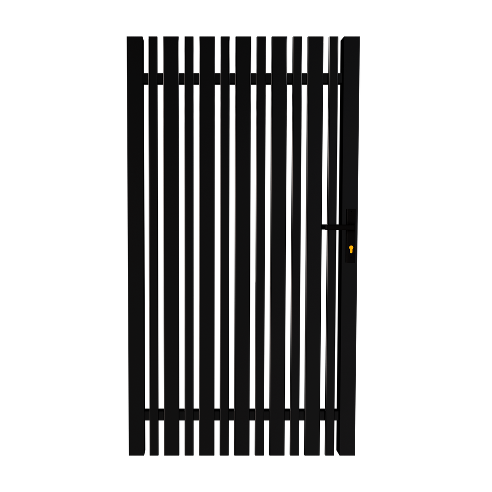 DIY Aluminum Combo Pickets Pedestrian Gate with Lock