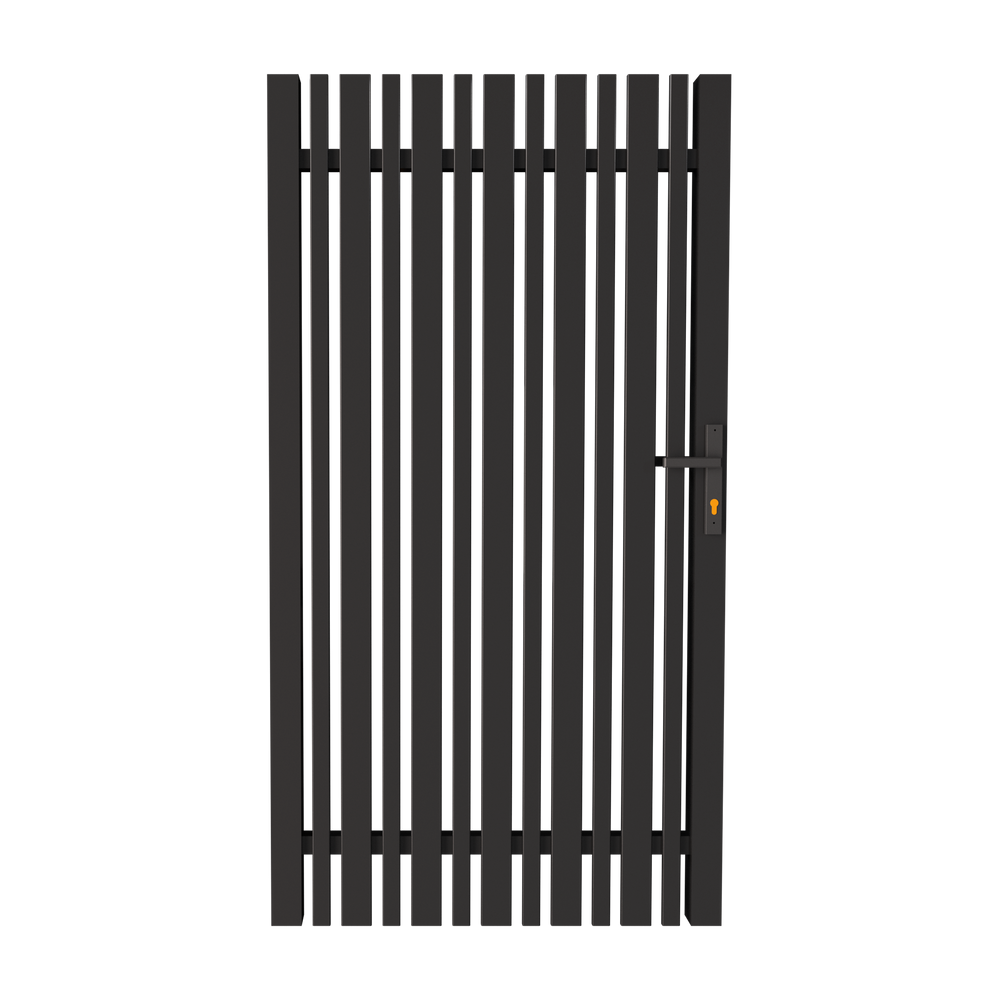DIY Aluminum Combo Pickets Pedestrian Gate with Lock