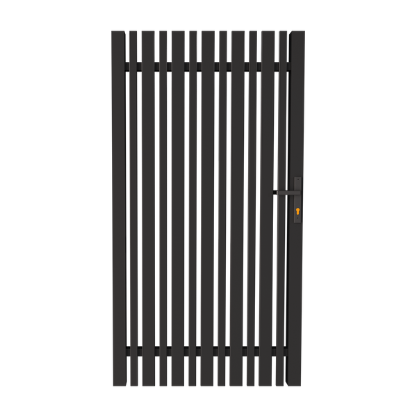 DIY Aluminum Combo Pickets Pedestrian Gate with Lock
