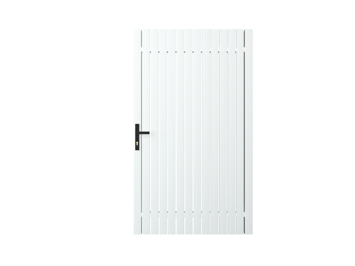 DIY Aluminum Pickets Pedestrian Gate with Lock