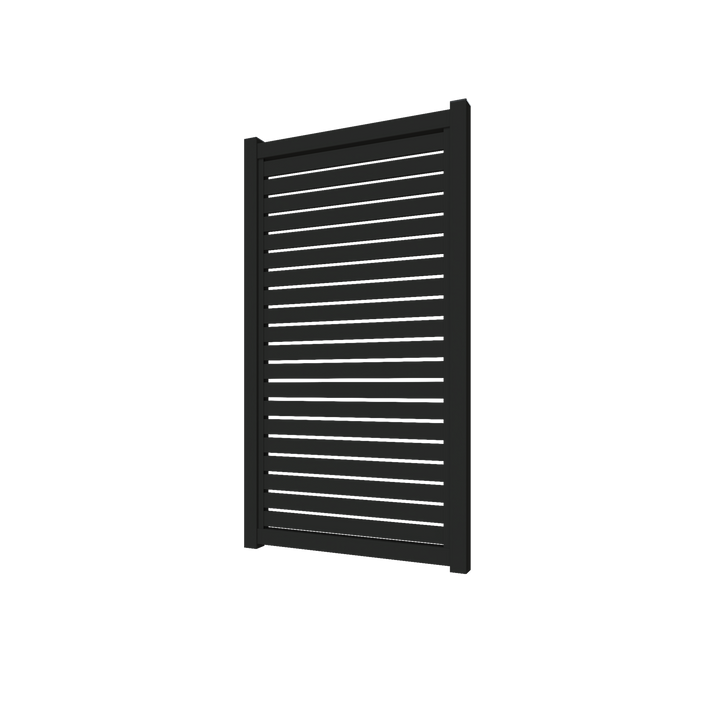 DIY Aluminum Horizontal Slats Pedestrian Gate - No Lock