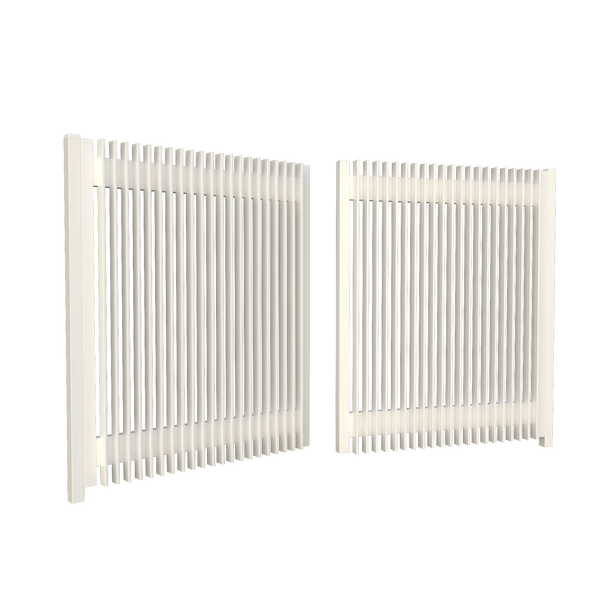 DIY Aluminum Vertical Blade Swing Gate - Single Leaf