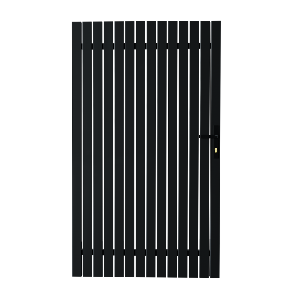 Welded Aluminum Pickets Pedestrian Gate with Lock