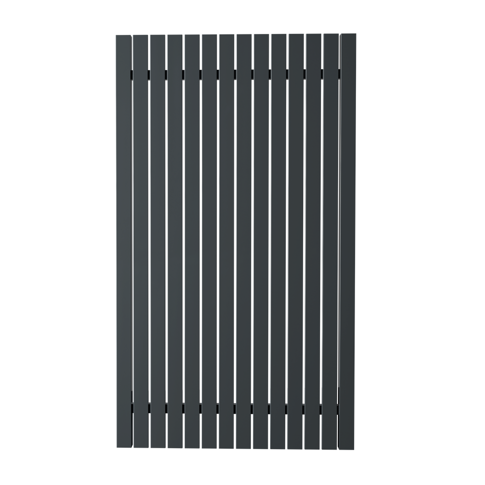 DIY vertical picket aluminium gate with adjustable size and lock position