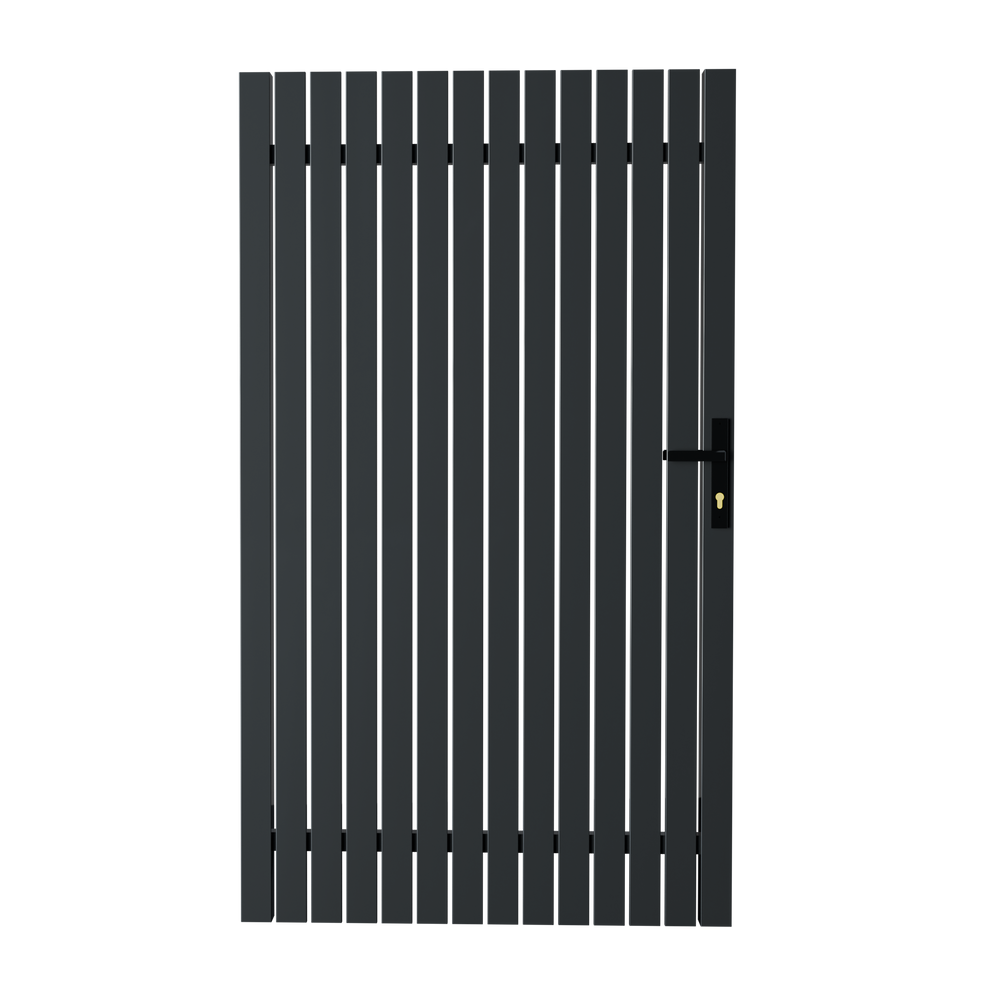 Welded Aluminum Pickets Pedestrian Gate with Lock