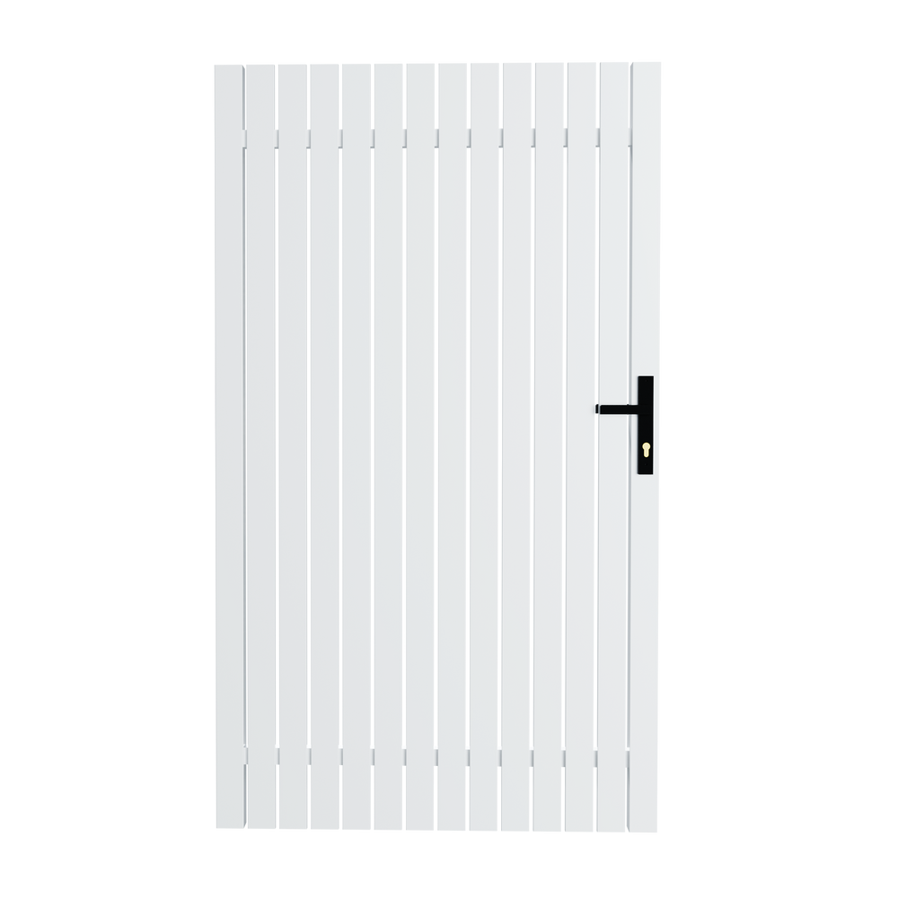 DIY vertical picket pedestrian gate