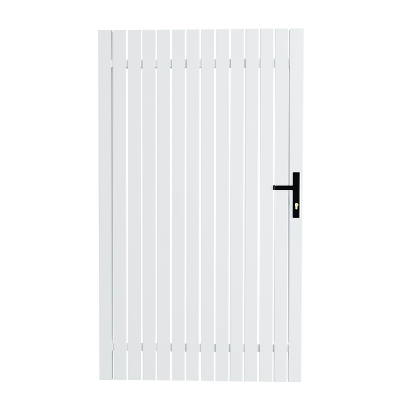 DIY Aluminum Pickets Pedestrian Gate with Lock