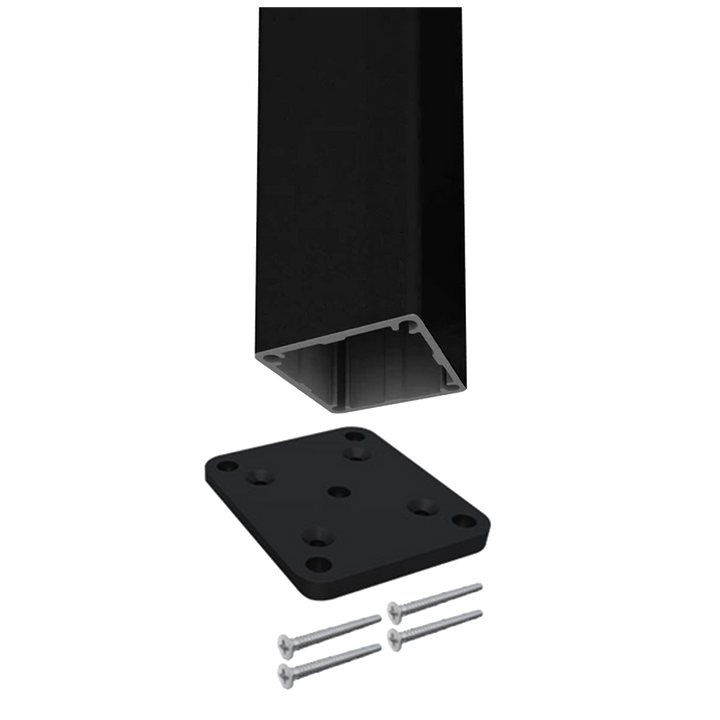 65x65mm Aluminium Flange Posts - 1300mm