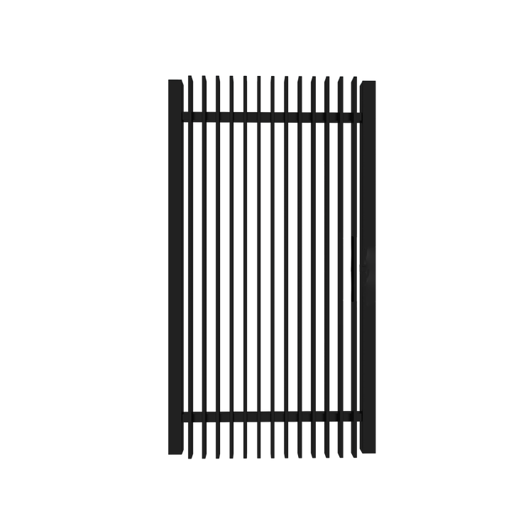 Aluminum Blade Style Pedestrian Gate - No Lock Included